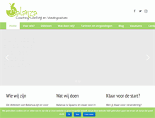 Tablet Screenshot of dietistbalanza.nl